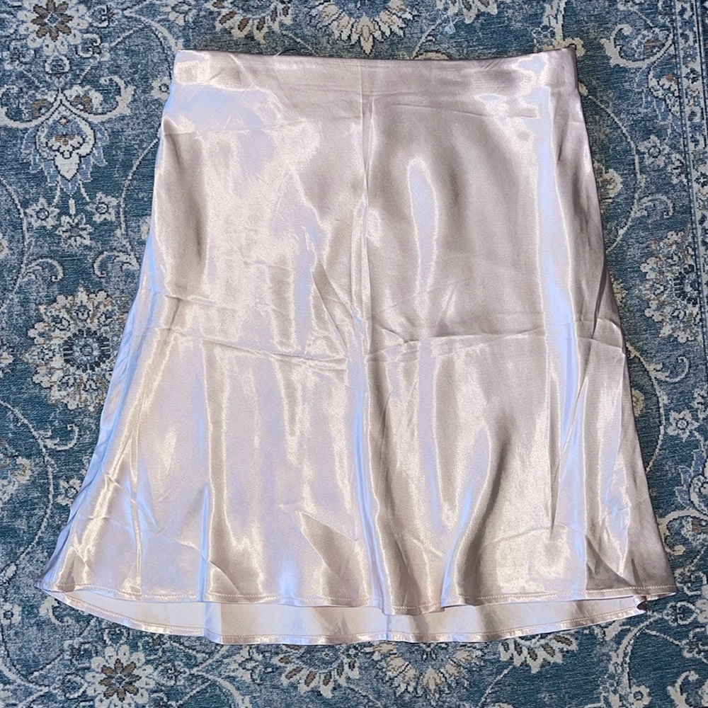 Light pink Satin skirt